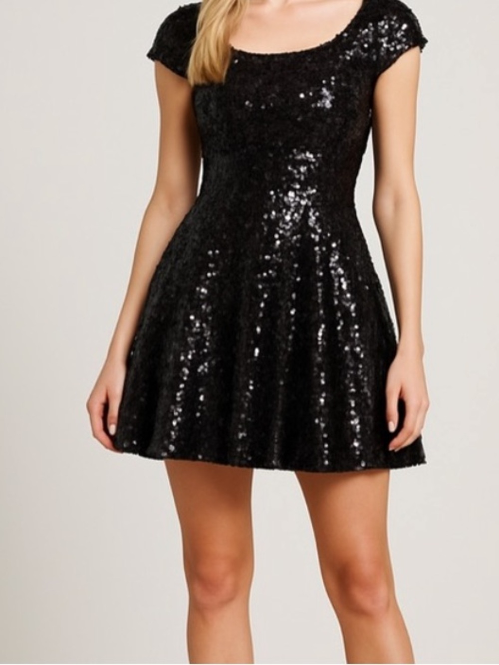 Windsor Black Sequin Mini Dress